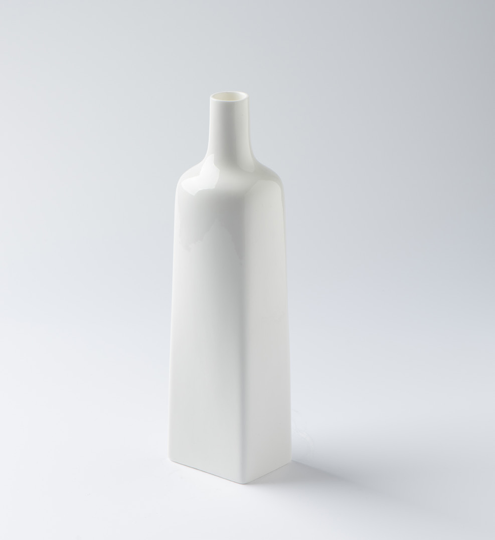 Square-body porcelain bottle vase · TS-055