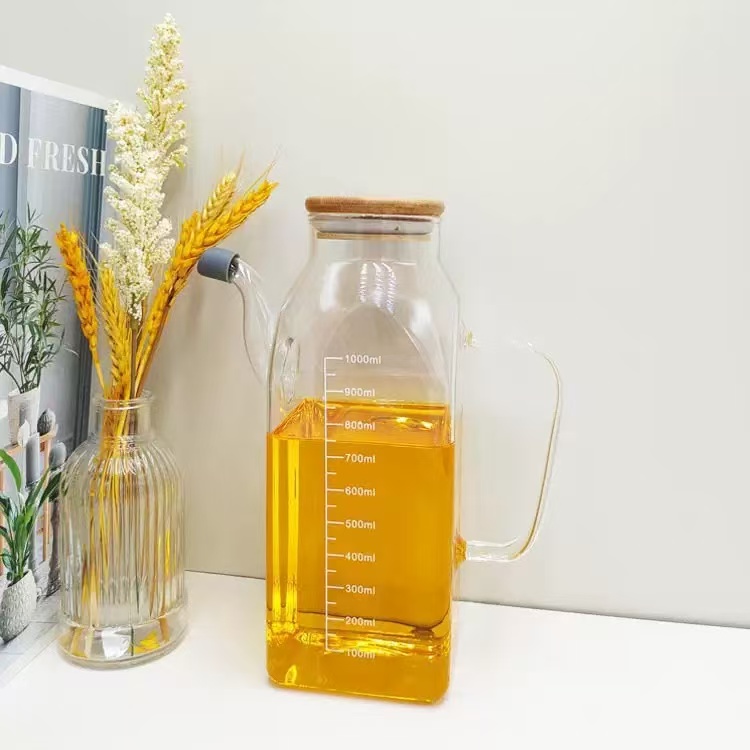 Square-section glass oil dispenser · HJ-050