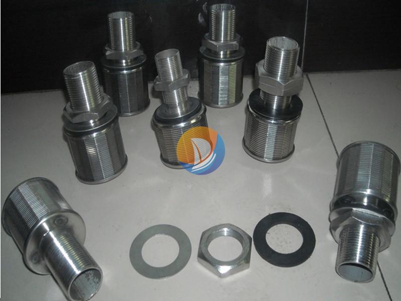 Threaded wedge-wire filter nozzle · AP-043