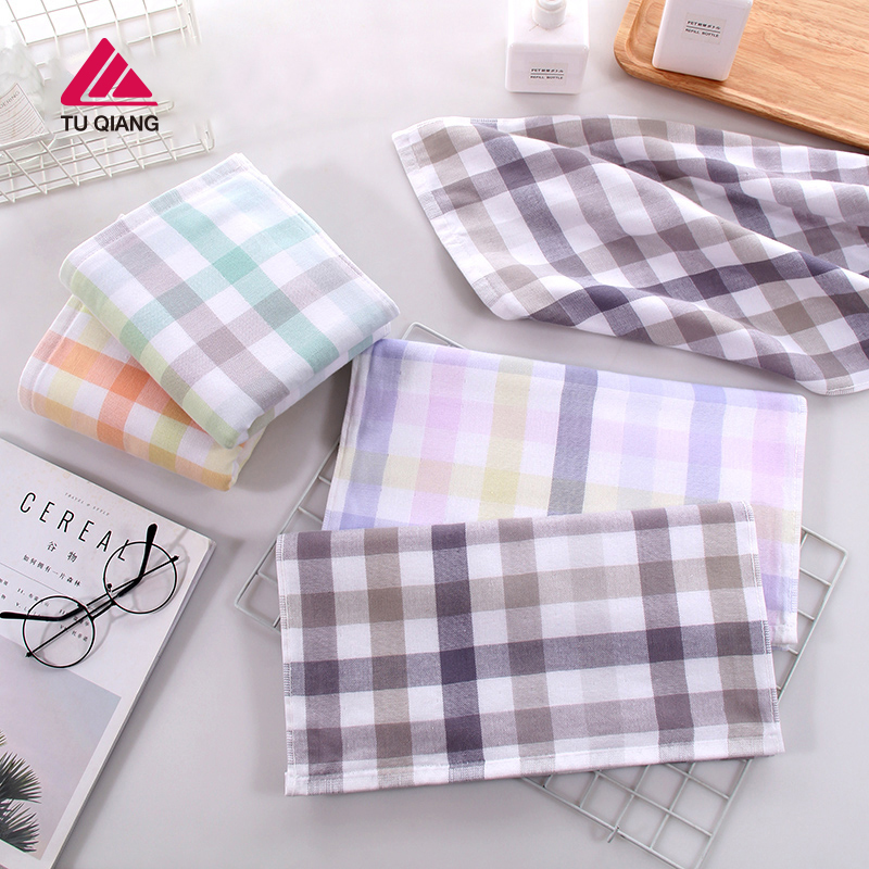 Tuqiang double-layer check towel · GY-064