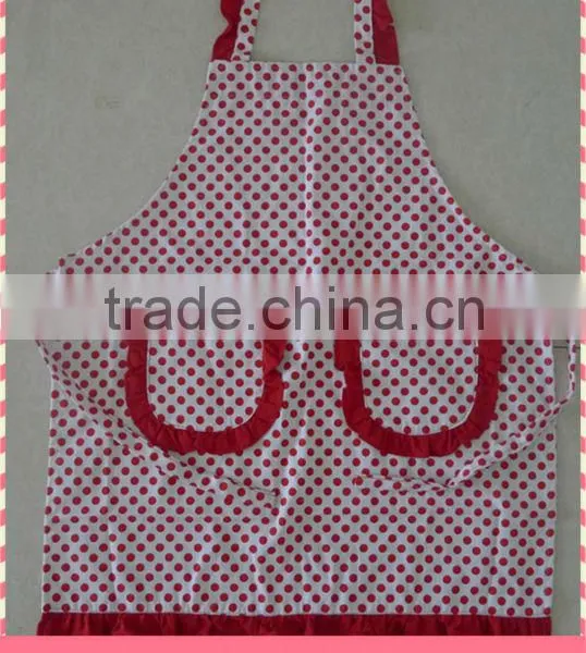 Bib apron with two separate patch pockets · GY-086