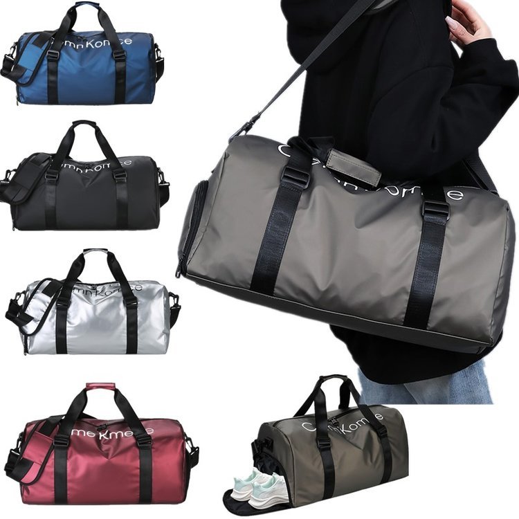 Webbing-wrapped duffel with end compartment · BG-094