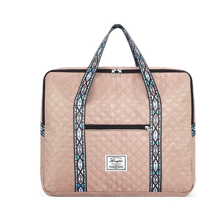 Flat rectangular travel bag with twin zip openings · BG-098