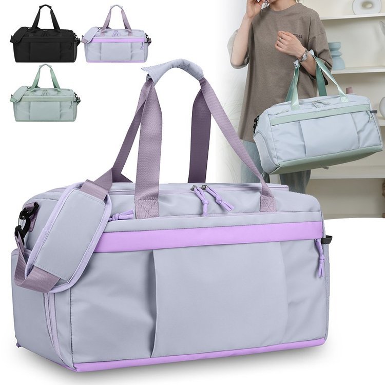 Rectangular travel bag with twin front patch pockets · BG-079