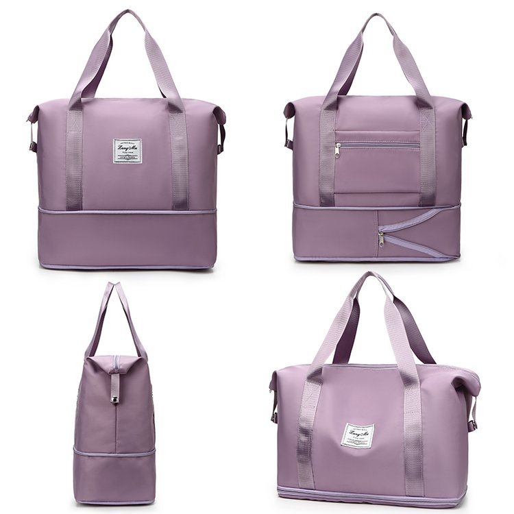 Upright travel tote with expanding lower section · BG-082