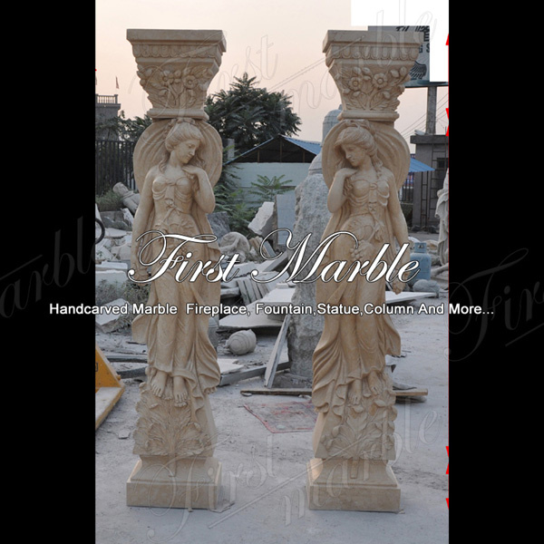Desert-gold marble light column MCOL-256 · HB29-FIR-09