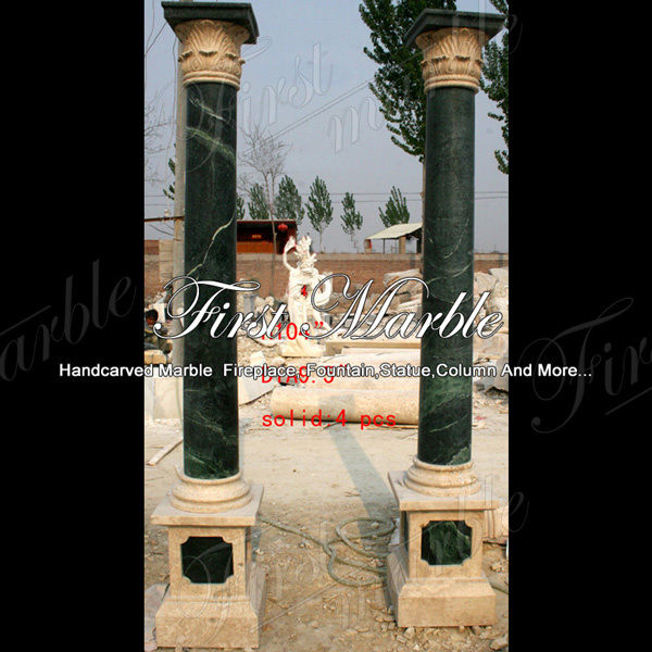 Two-tone decorative marble columns MCOL-001 · HB29-FIR-10