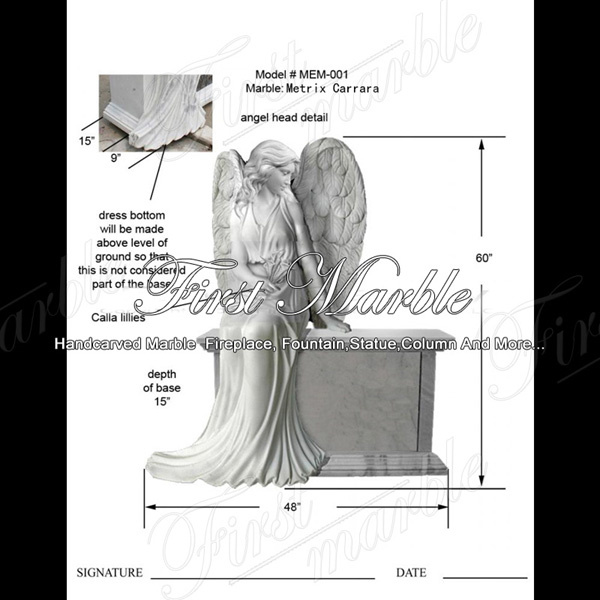Carved marble memorial stone MEM-001 · HB29-FIR-21
