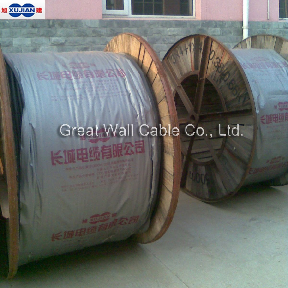 Flexible electrical cable on wooden reel · HB29-GWC-01