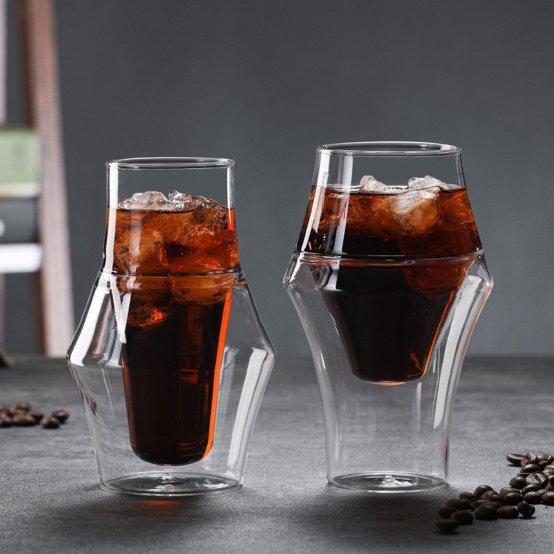 Angular double-wall coffee tumbler · HJ-006