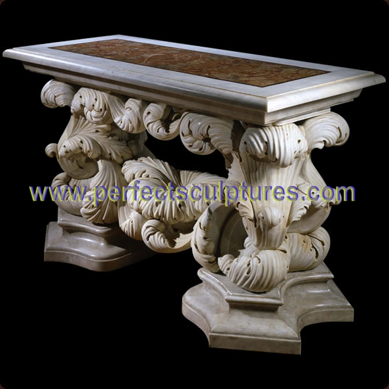 Carved stone garden table · QTB050