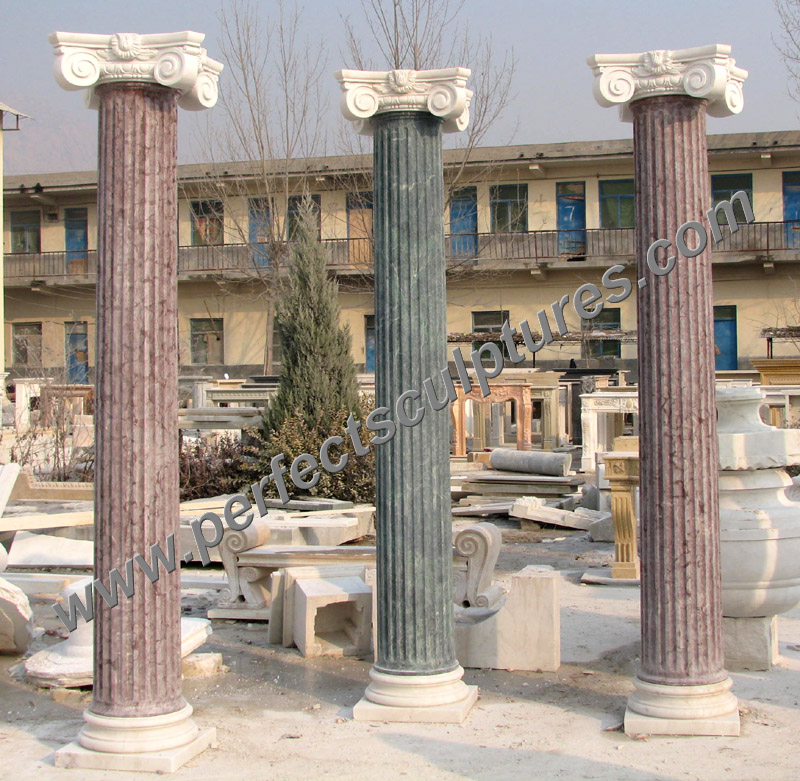 Carved Greek-style architectural column · QCM119