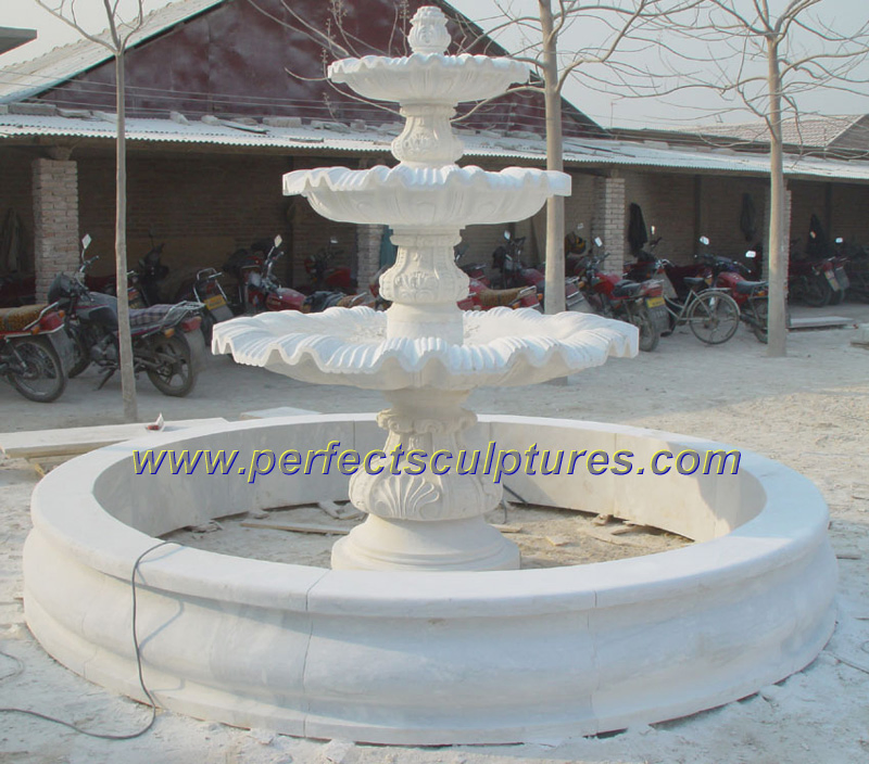 Circular-basin garden stone fountain · SY-F187