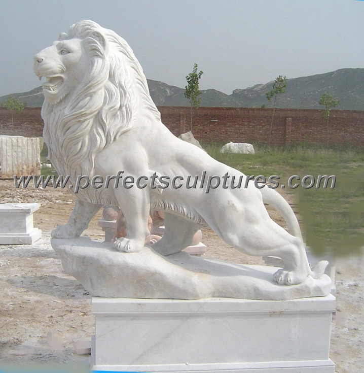 Reclining stone lion statue · SY-D047