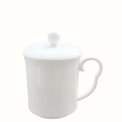 樱花带盖骨瓷杯 · TS-006
