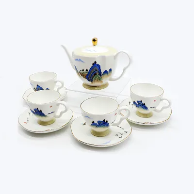花卉骨瓷茶具套装 · TS-008